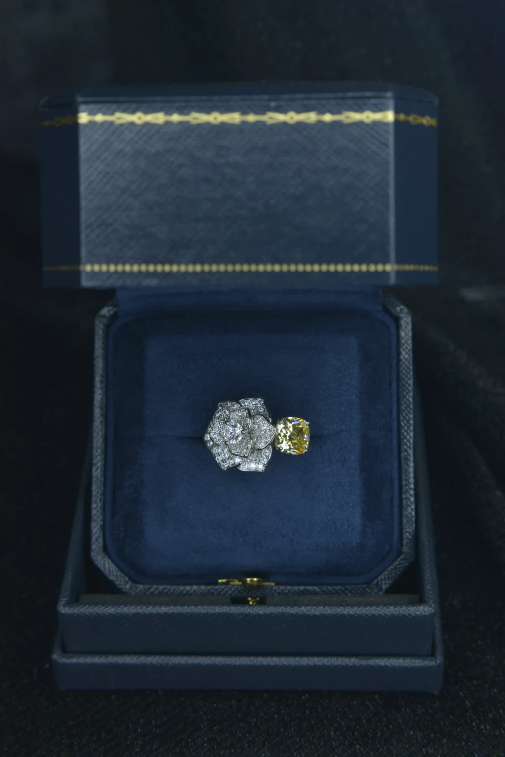 Camellia Yellow Diamond Ring - Image 6