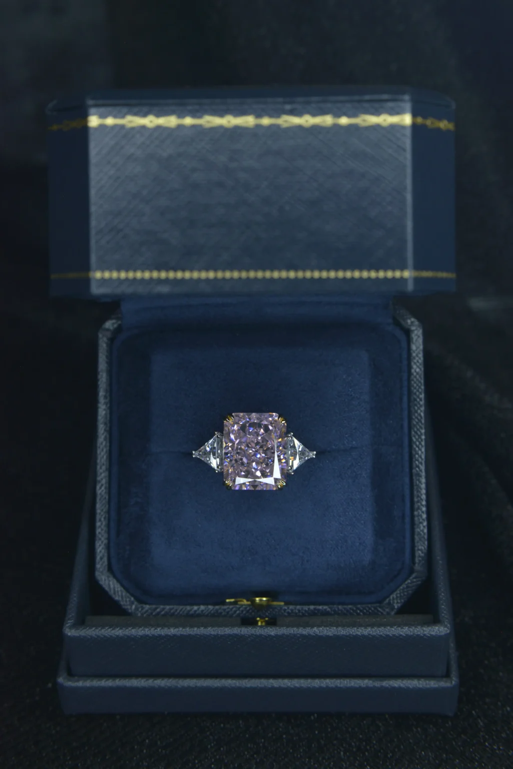 Classic Radiant-cut Pink Diamond Ring - Image 6
