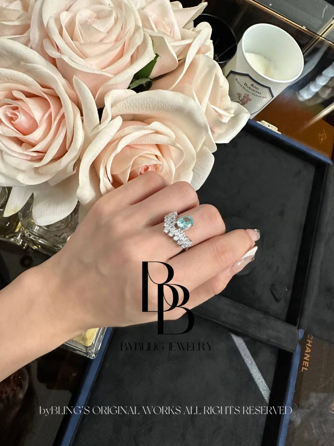 The Crown Paraiba and Diamond Ring - Image 5