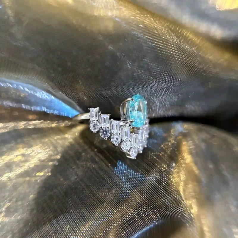 The Crown Paraiba and Diamond Ring