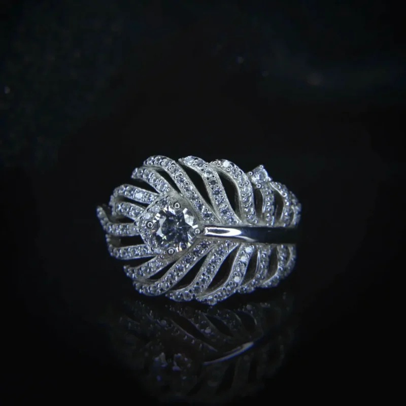 feather-cubic-zirconia-ring