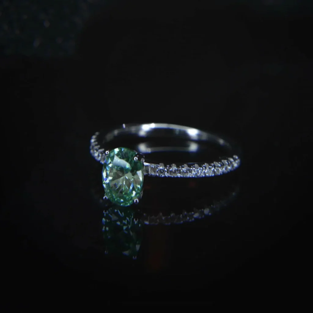 The Oval-Shaped Paraiba Ring - Image 3