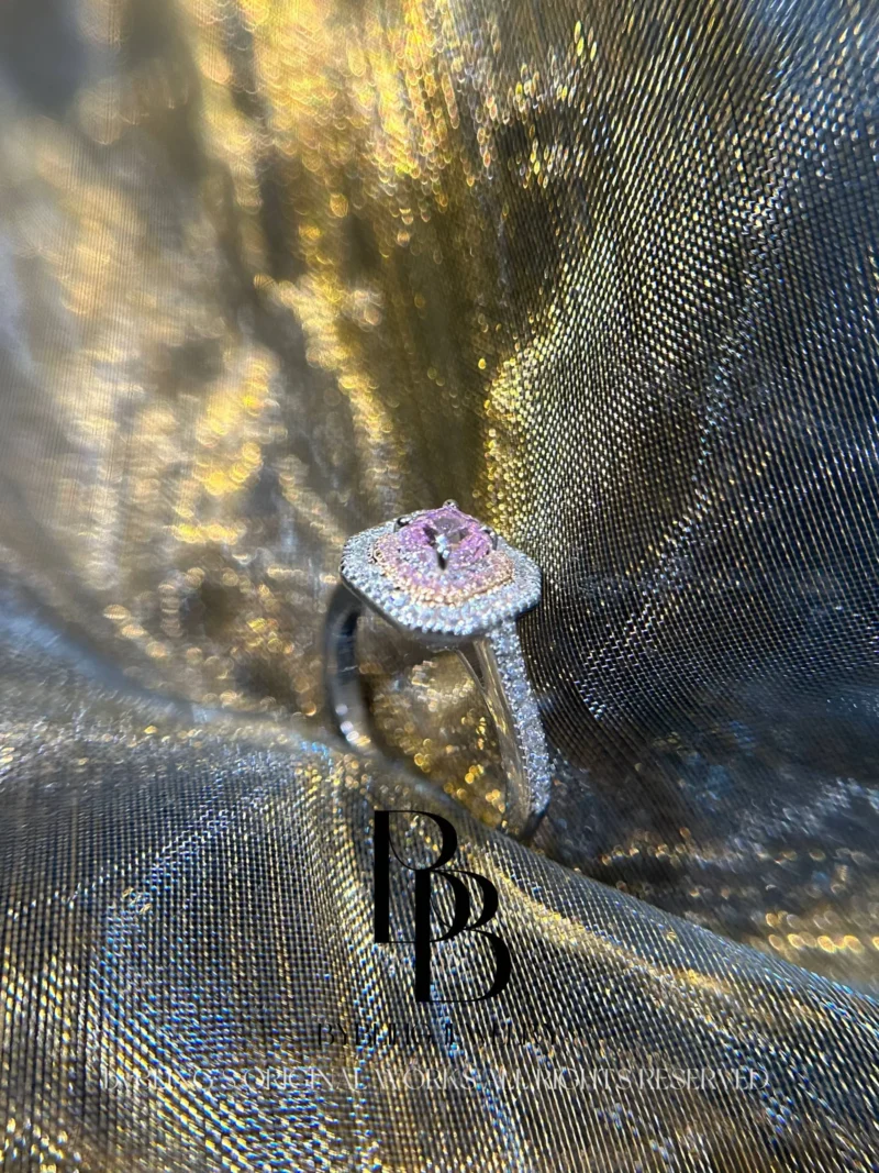 The Radiant-Cut Pink Diamond and Diamond Ring