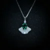 emerald-fan-shape-cubic-zirconia-pendant