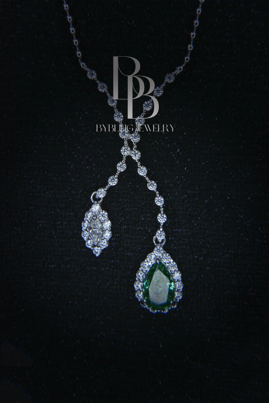 The Mermaid Paraiba and Diamonds Necklace - Image 5