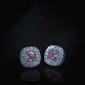 radiant-cut-pink-diamond-earrings