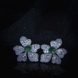flower-emerald-diamond-s925-silver-drop-earrings