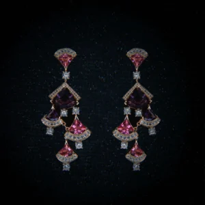 fan-shaped-multi-color-gemstone-earrings