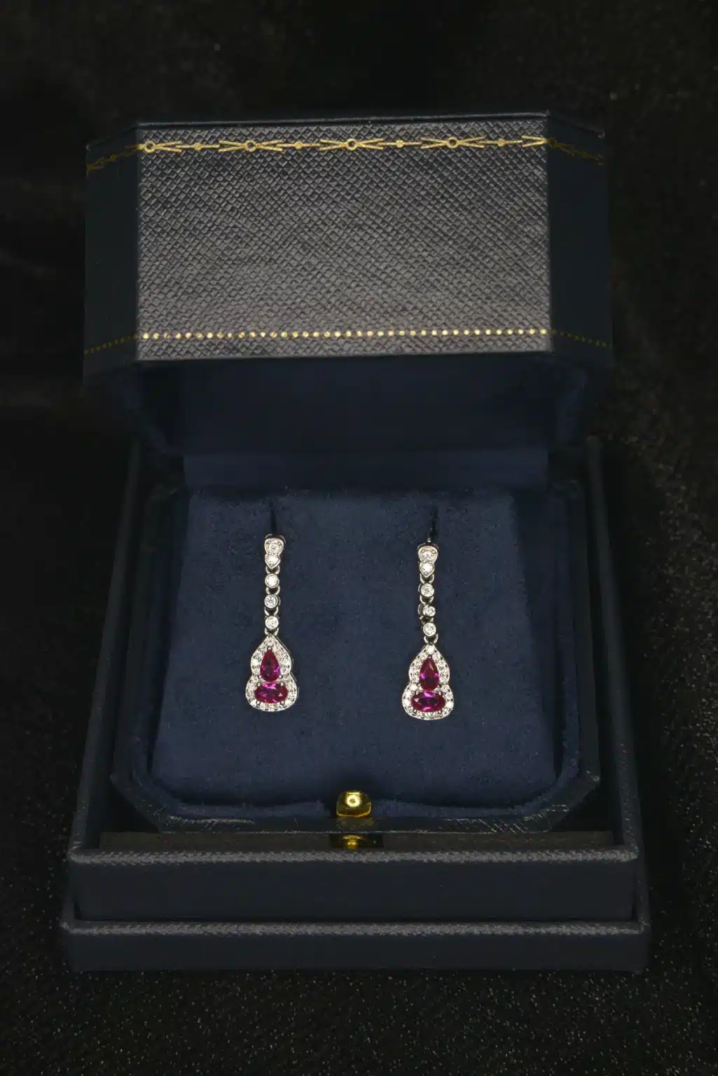 The Hulu Pink Ruby and Diamond Earrings - Image 6