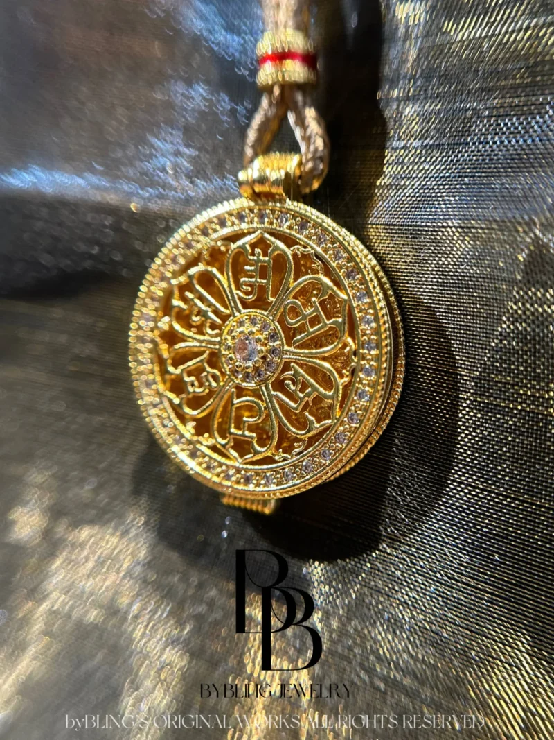 Gold-Plated Medallion Pendant