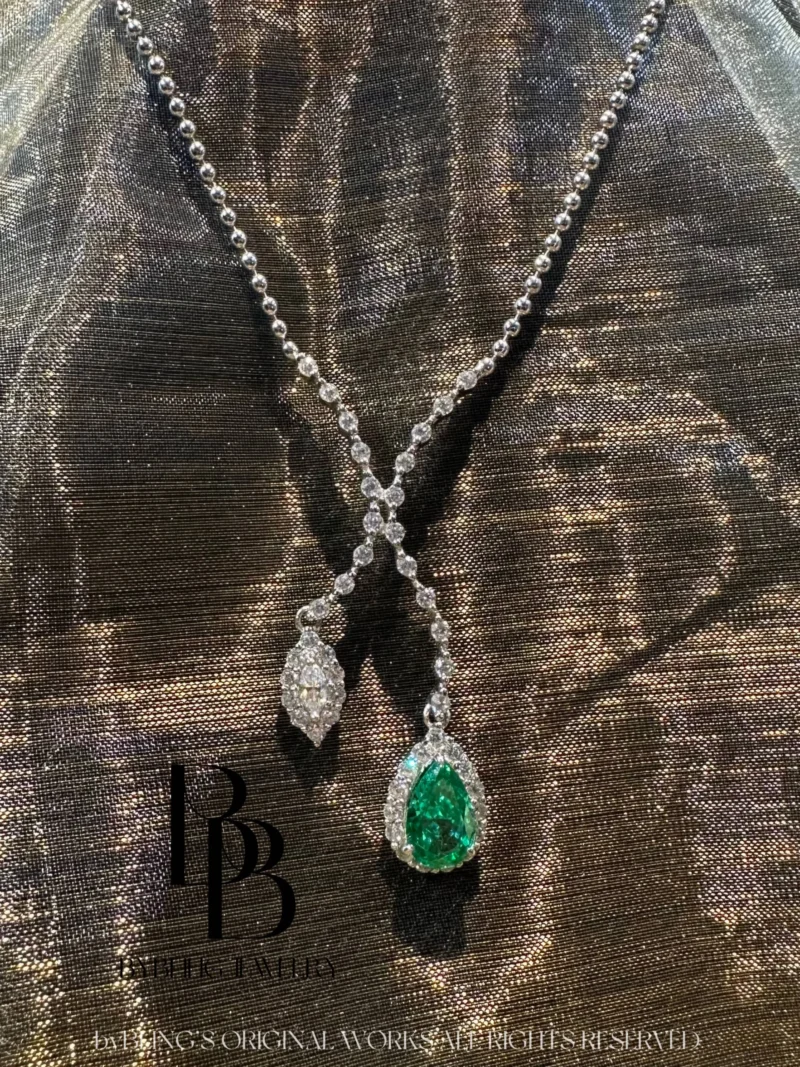 Mermaid-Inspired Paraiba Zirconia Pendant
