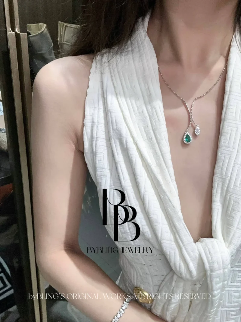 Mermaid-Inspired Paraiba Zirconia Pendant
