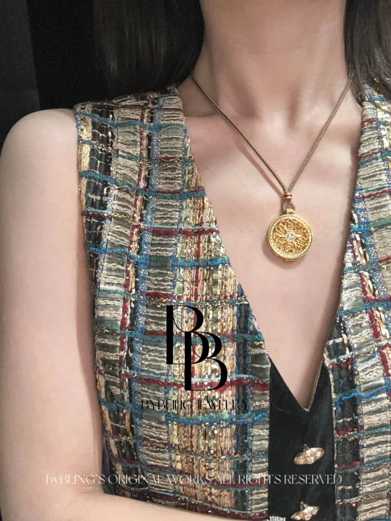 Gold-Plated Medallion Pendant