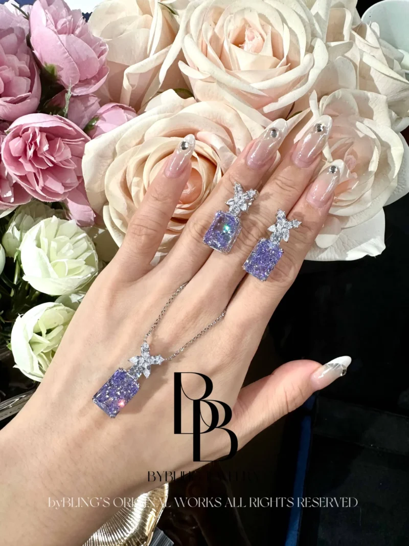 Purple Zirconia Pendant