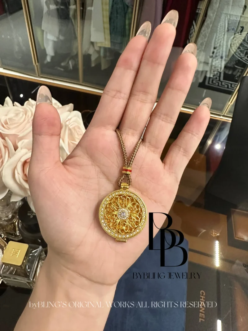 Gold-Plated Medallion Pendant