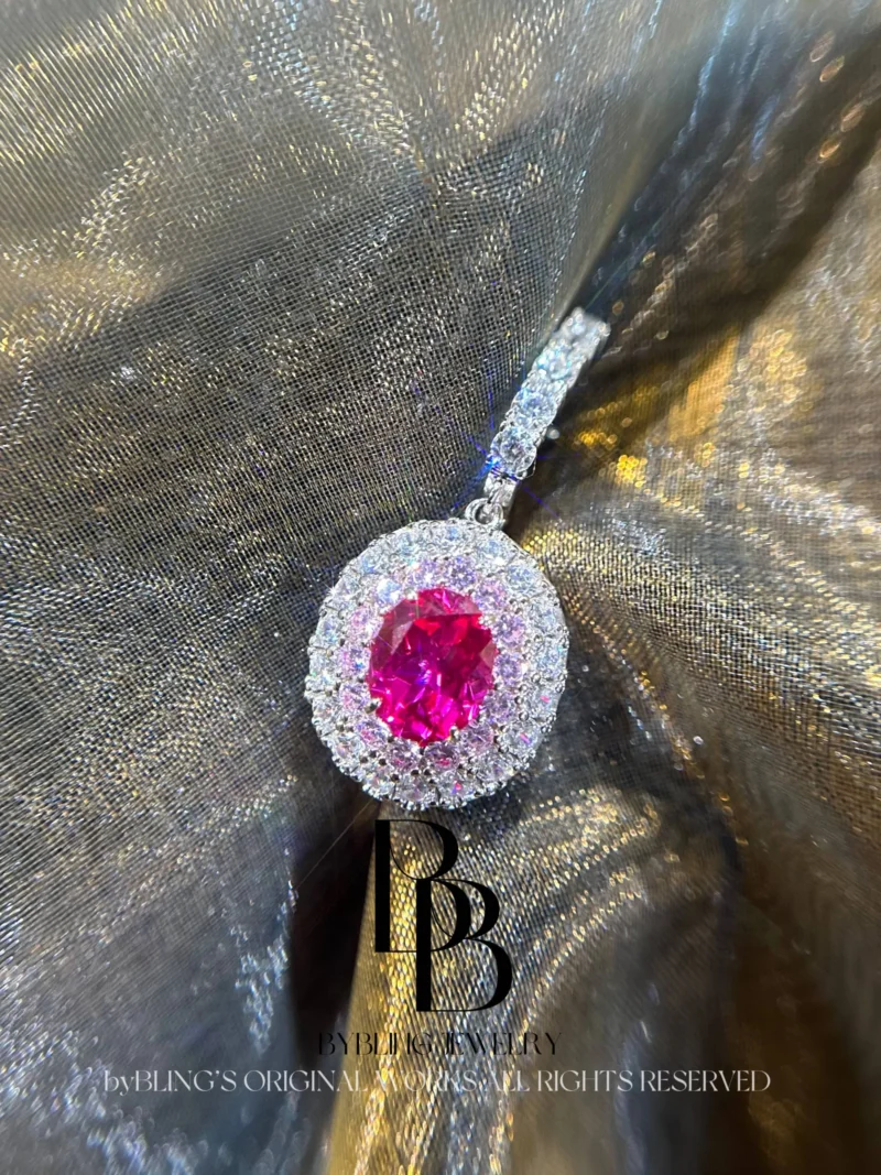 Rubellite & Diamond Earrings