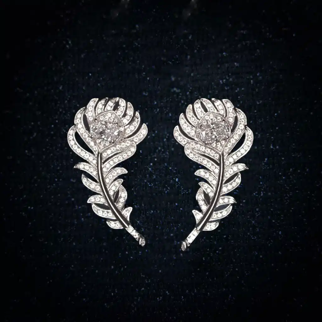 feathe-rdiamond-earring