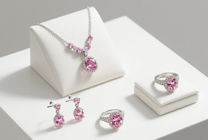Pink Cubic Zirconia Jewelry